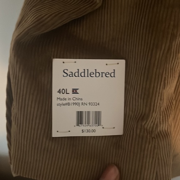 Brown Saddlebred Corduroy jacket 40L - Picture 4 of 4
